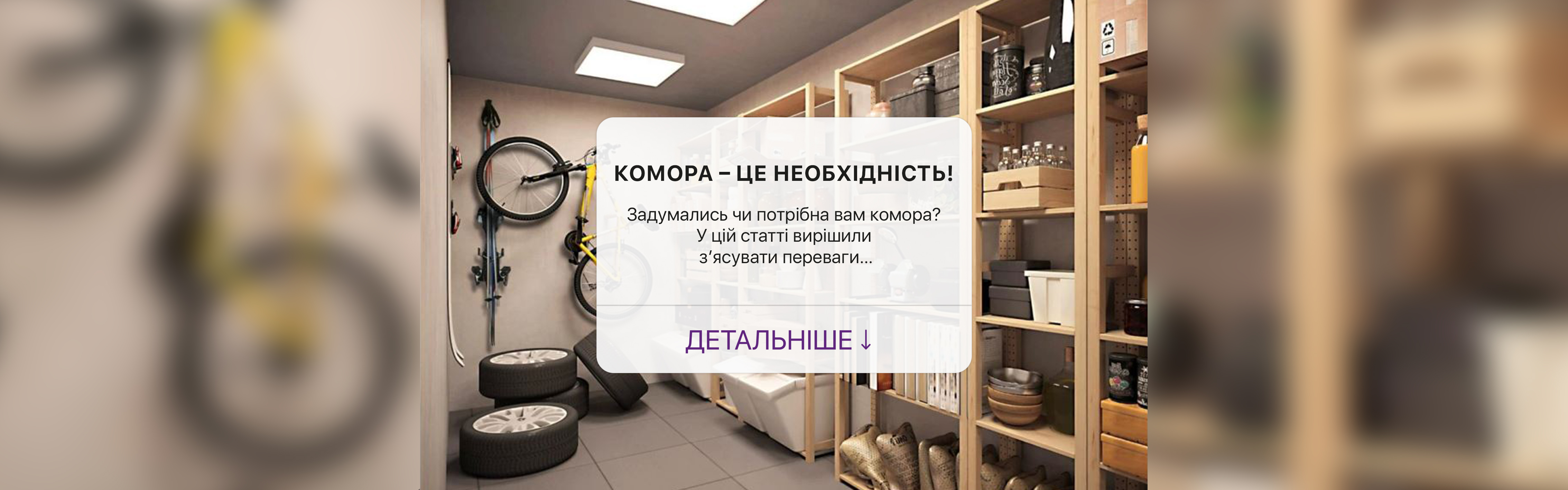 Чому власна комора - це необхідність?